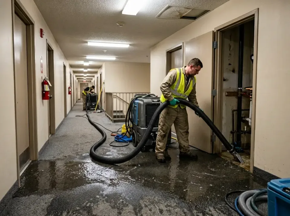multi-unit-apartment-hallway-f-005 — frequently asked questions, Emergency Burst Pipe Water Extraction & Removal in West Laf…